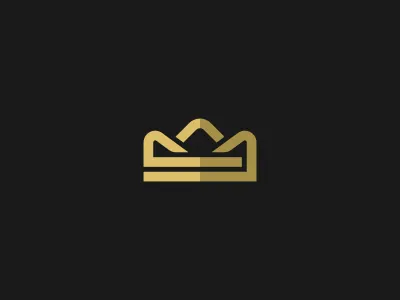 Crown Logo Design - Gold, Crown, King, Royal brand branding crown design gold icon identity king kingdom logo logodesign logotype loog lgoo lgo royal symbol yellow
