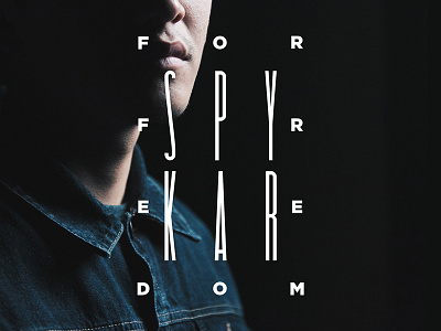 Poster 2017 black fashion freedom men poster spring spykar summer typography urban white