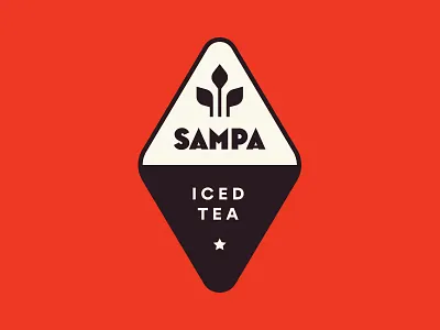 Sampa Tea Company - Logo company iced tea logo retro mid century sampa tea