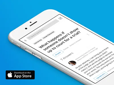 Specialties App answer app apple appstore ios mobile question ui ux