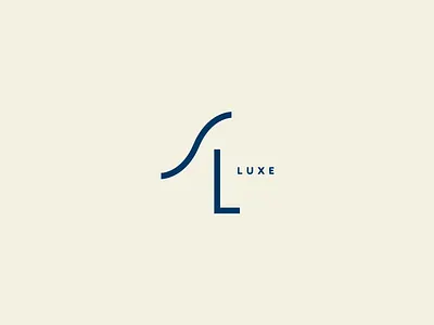 LUXE branding identity logo process sub marks typography wip