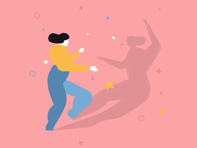 Dancing with myself dance shadow