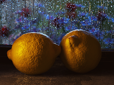 Still Lemon 3d abstract art artwork cinema4d graphics life painting render still surreal