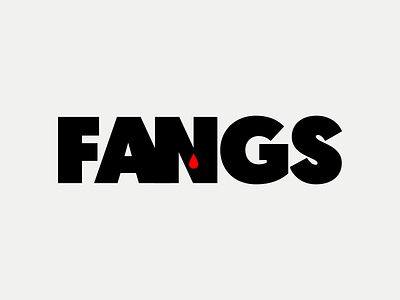 Fangs brand branding fangs identity illustration logo marque typography