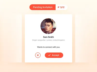 Day078 | Pending Invitation clean dailyui invitation minimal pending red