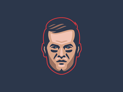 GOAT brady champion face football goat icon illustration logo sports tombrady