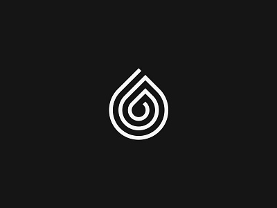 B + Drop b drop identity logo logomark monogram