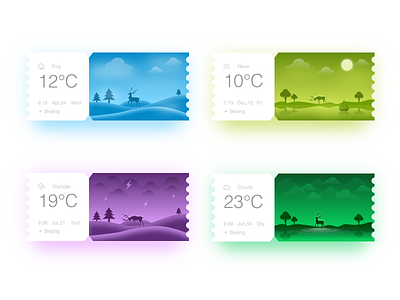 Weather1 animal app card challenge daily dailyui deer ui weather