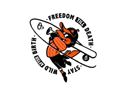 Redesign of Orioles mascot oldschool oldtype redesign vintage