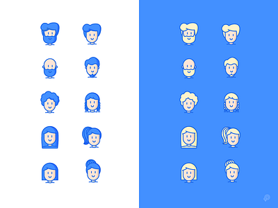 Basic Avatars MSC avatars boy girl icon illustration lineart