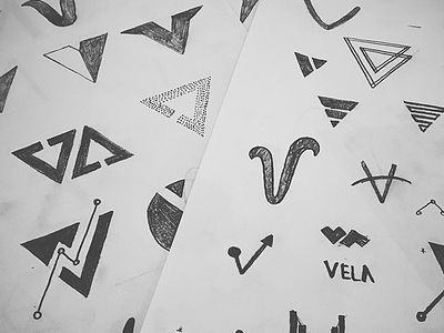 Vela branding identity logo