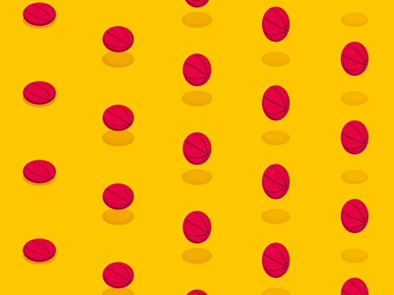 Always bouncing ball basketball bounce c4d dribbble gif loop pattern