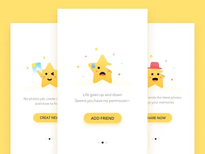 Empty Cutii Star Pages cute empty icon landing page star