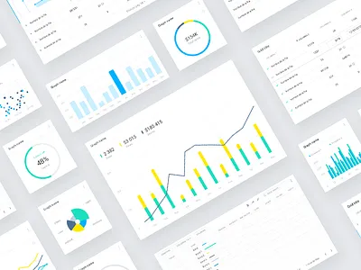 UI Components charts colors components dashboard flexible graph ipad piechart presentation
