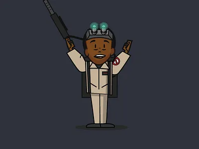 Stranger Things + Ghostbusters: Lucas art artwork character design fun ghostbusters illustration lucas netflix series stranger things vector