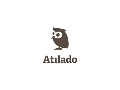 Atilado Books animal bird book logo owl publisher symbol
