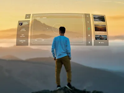 AR experimantation #2 ar augmented reallity camera design experimentation laptop mixted ui virtual vr