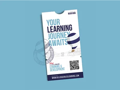 Your Learning Journey Awaits branding clean design illustrator marketing photoshop poster qr code