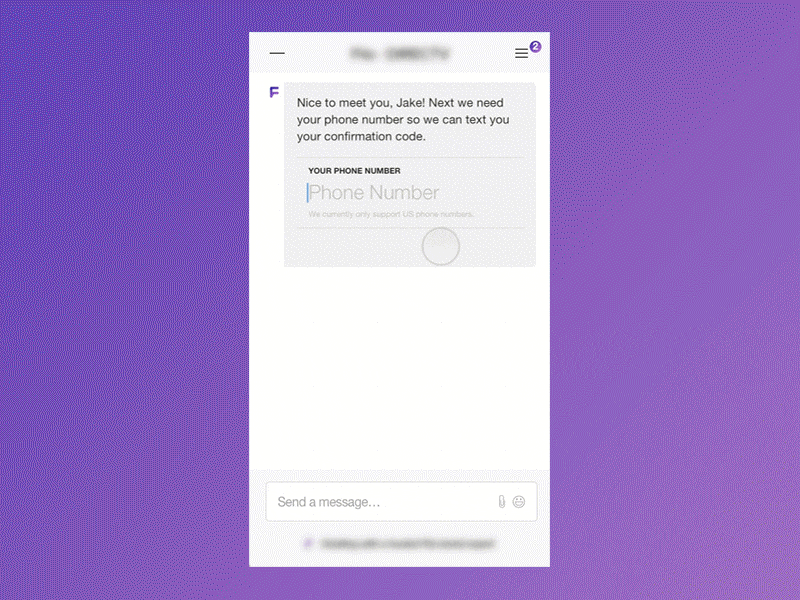 Phone Message Interaction animate animation chat interaction mobile phone principle