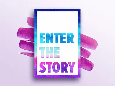 Epic Series Graphic - 02 color cover poster print texture typography visual watercolor