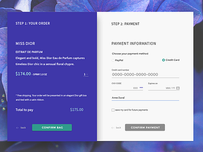 Payment Form form indigo material design payments ui