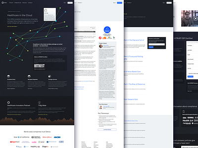 Datica - Launch cms dark launch ui ux web website