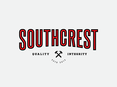 Southcrest™ Logotype B builder home builder logo logotype