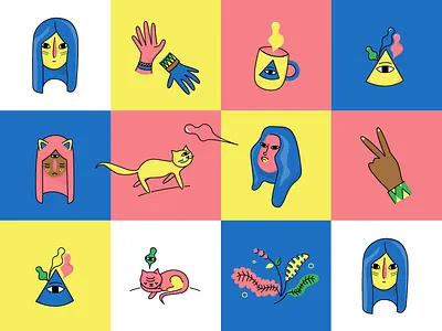 Sort of pattern animation design illustration