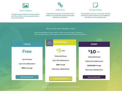 Pricing detail bloc blocbox mockup pricing ui