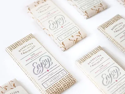 dandelion chocolate script for slack chocolate dandelion enjoy lettering packaging script