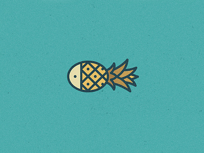 Pineapple Fish branding design fish illustration logo logo design pineapple