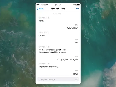 Direct Messaging iOS App apple chat dailyui day13 direct messaging dm ios whitespace