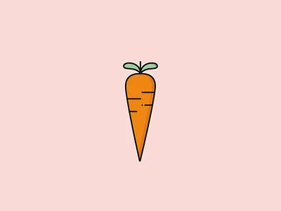 Carrot 100 days carrot design food icon illustration vegetable
