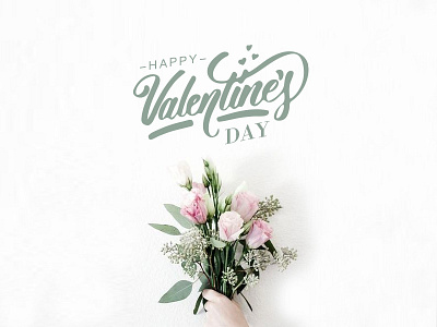 Happy Valentine's Day font design lover valentine