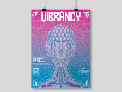 Vibrancy Art Show Poster creative design direction event poster graphic design illustration illustrator poster