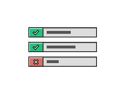 Validate green grey illustration red ui validate validation