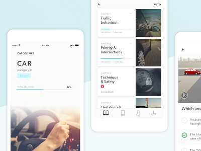 Driving License App - Simpli app car drive driving ios ui ux