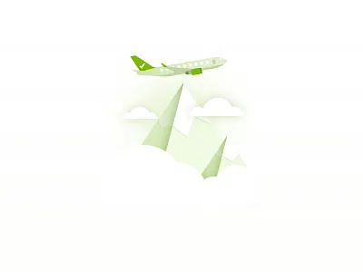 "Order completed" Illustration | Daily UI booking completed flight illustration mountain order set up success ui