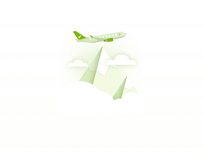 "Order completed" Illustration | Daily UI booking completed flight illustration mountain order set up success ui