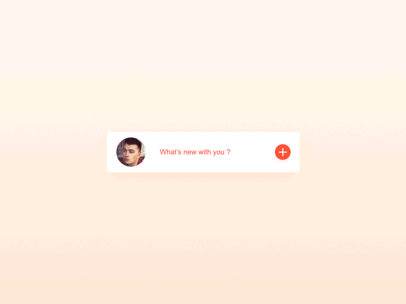 Day081 | Status Update clean dailyui minimal red status update