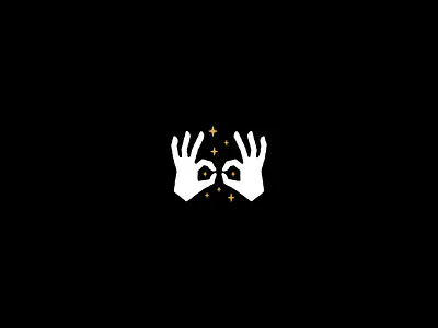 The Magic Man dark eyes graphic hands illustration magic sparkles stars