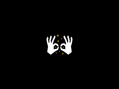 The Magic Man dark eyes graphic hands illustration magic sparkles stars
