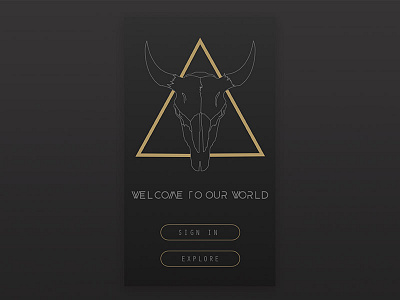 Secret Society daily dark design illustration secret skull society ui