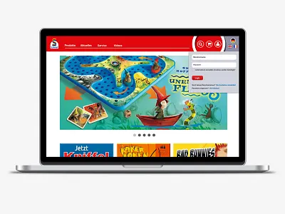 Schmidt Spiele design laptop responsive schmidt spiele ui ux web