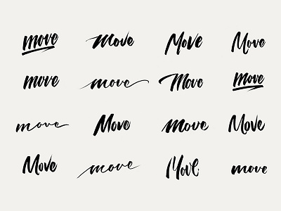 Move - Brand Identity branding creative handwritten logotype move recruitment studio lovelock typography visual identity