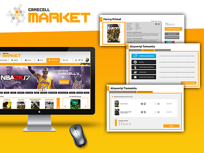 Gamecell - Market (2016) (Turkcell + Bigkazan) css gamecell html landing layout photoshop responsive turkcell ui ux web