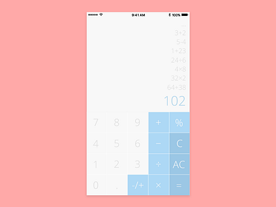 Daily UI #004 - Calculator app calculator daily ui iphone mobile ui ux