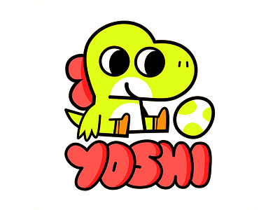 Yoshi 💚 character character design cute dinosaur egg games nintendo vector yoshi