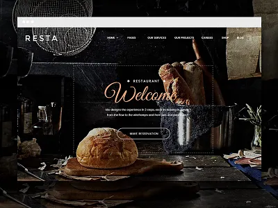 Resta blog blogger fashion food hero magazine minimal news restaurant themeforest slider web wordpress
