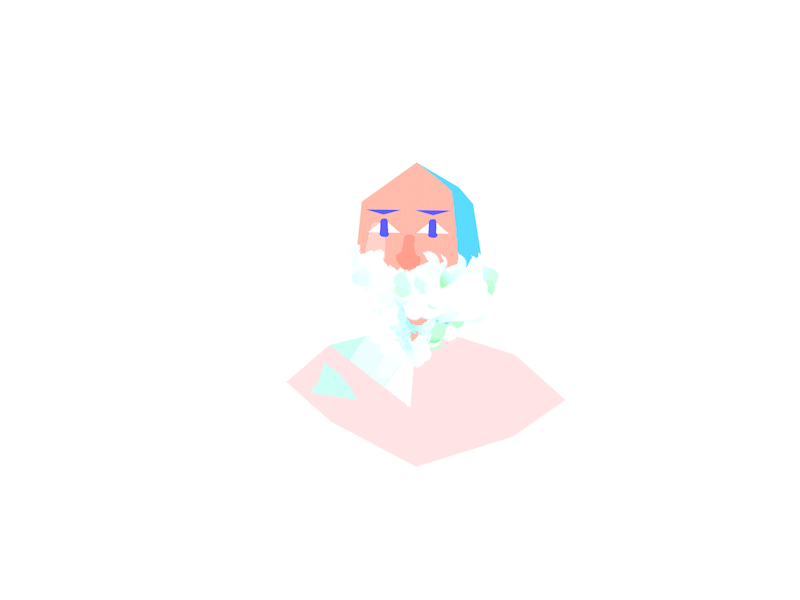 Frazzled Beard ●.◉ 2d 3d animation beard character
